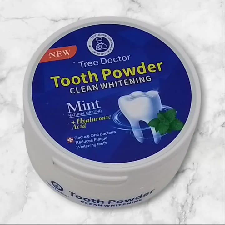 Tree Doctor Tooth Powder – Mint Clean Whitening Formula with Hyaluronic Acid | Plaque Removal & Fresh Breath | 50g buy online in Pakistan