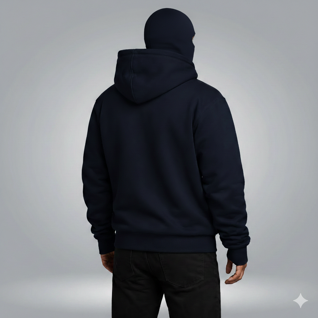 Balaclava Ninja Zipper Hoodie Jacket For Men - Buy Online in Pakistan at Zenbu Store (Image 7)