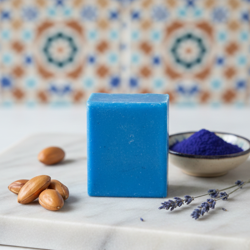 Midhat Apparel Moroccan Blue Soap For Premium Personal Care 30g buy online in Pakistan