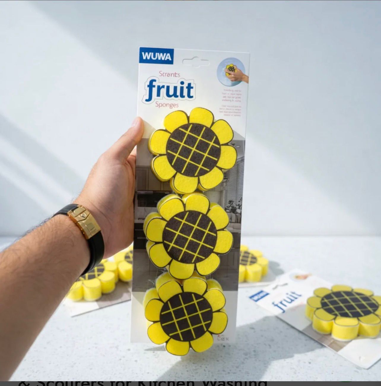 Zidello Soft Non-Scratch Cleaning Sponges & Scourers for Kitchen Washing (Random Design) buy online in Pakistan