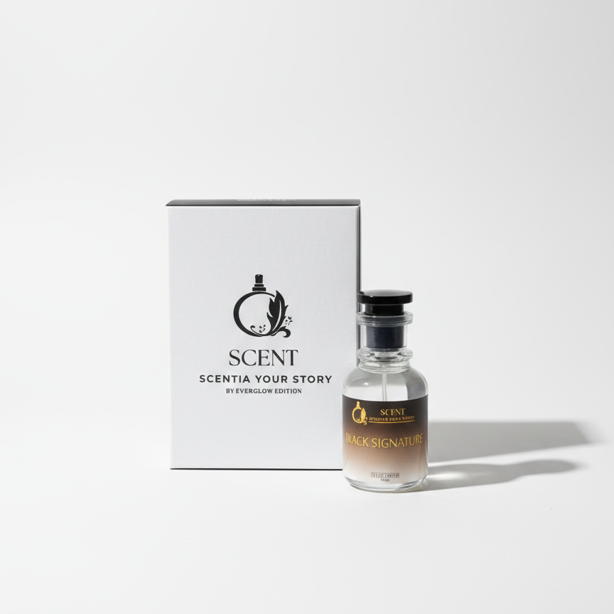 Scentia Your Story Black Signature Perfume – Everglow Edition Long-Lasting Luxury Fragrance ~ 50 ML buy online in Pakistan