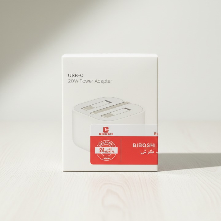 Biboshi USB-C 20W Fast Charging Power Adapter | Compatible with iPhone 11 to iPhone 16 | Fast & Safe Charging buy online in Pakistan