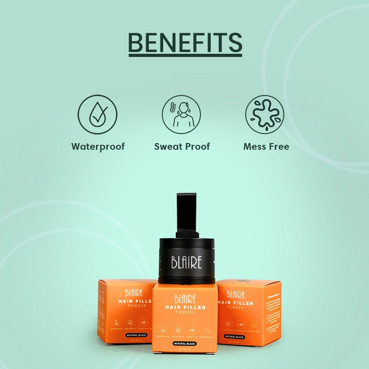 BLAIRE Hair Filler Powder – Instant Root & Thinning Hair Concealer buy online in Pakistan
