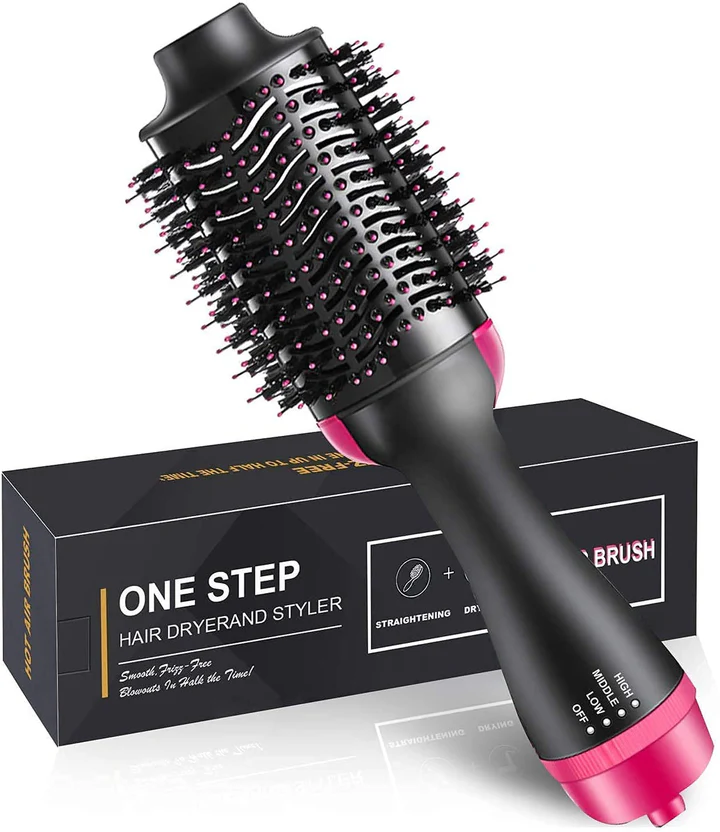 One Step Hair Brush And Dryer | Hair Volumizer Styler Comb 1000W Hair Straightener Curler Roller | One Step Hair Curler thumbnail 2