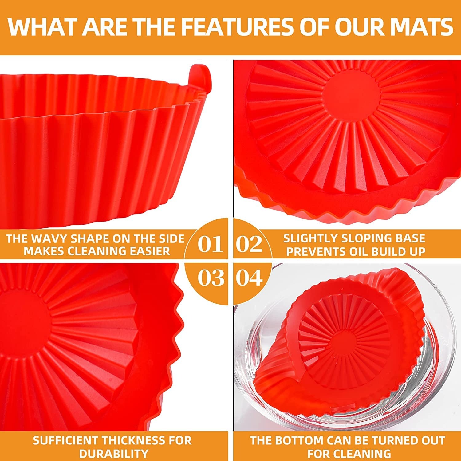 Air Fryer Silicone Liner | 1pc | Food-Safe Non-Stick | Reusable Basket & Oven Accessory (Random Colour) buy online in Pakistan
