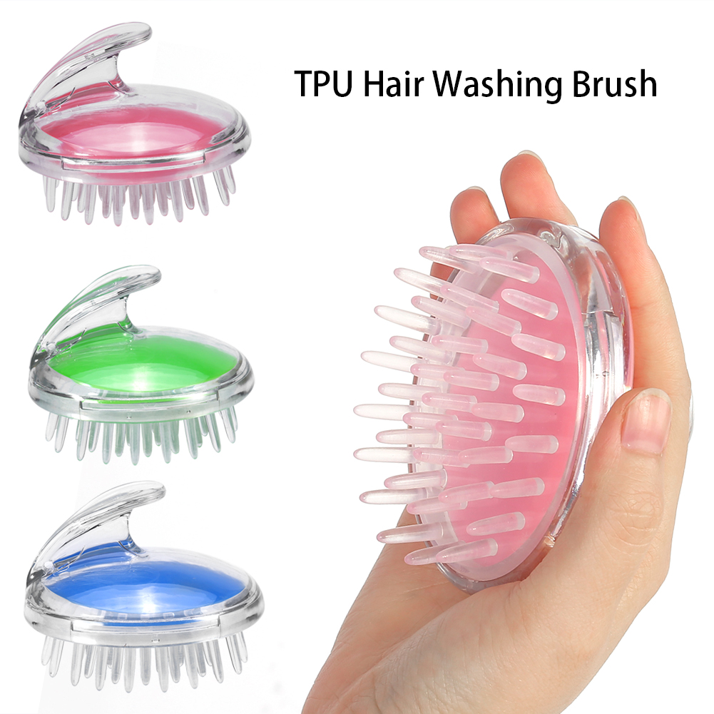 Hair Wash Brush & Scalp Massage Comb – Anti-Dandruff Silicone Shampoo Brush | Deep Scalp Cleanser, Hair Growth Massager,...