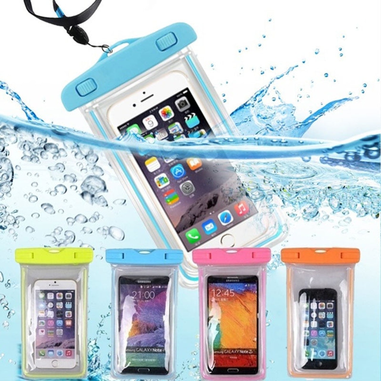 Universal Waterproof Mobile Phone Pouch | Protects Against Water, Dust, Sand & Snow | Durable & Safe (Random Colour) buy online in Pakistan