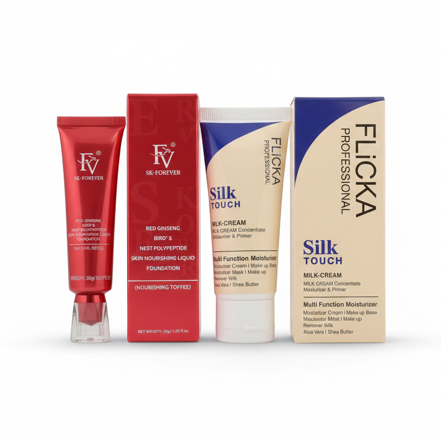 Flicka 2-in-1 Makeup Deal – Primer(60g) + Foundation(30g) Combo buy online in Pakistan