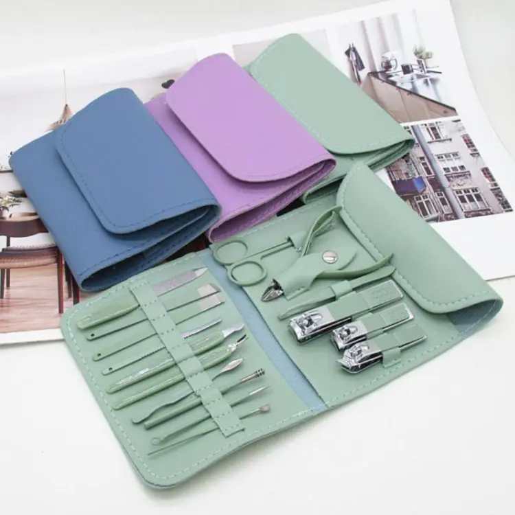 16-in-1 Stainless Steel Nail Care Kit – Manicure & Pedicure Tool Set (Random Color) buy online in Pakistan