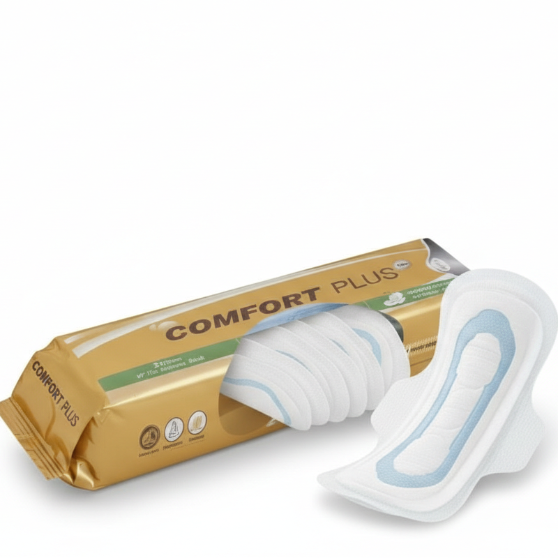 Comfort 10 Pcs sanitary Pads | Comfort Plus Ultra-Soft Sanitary Pads with Leak Protection buy online in Pakistan