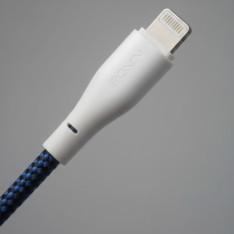 RONIN FLEXIN 1.2m Braided USB to Micro USB Fast Charging & Data Cable – Compatible with Android & iPhone