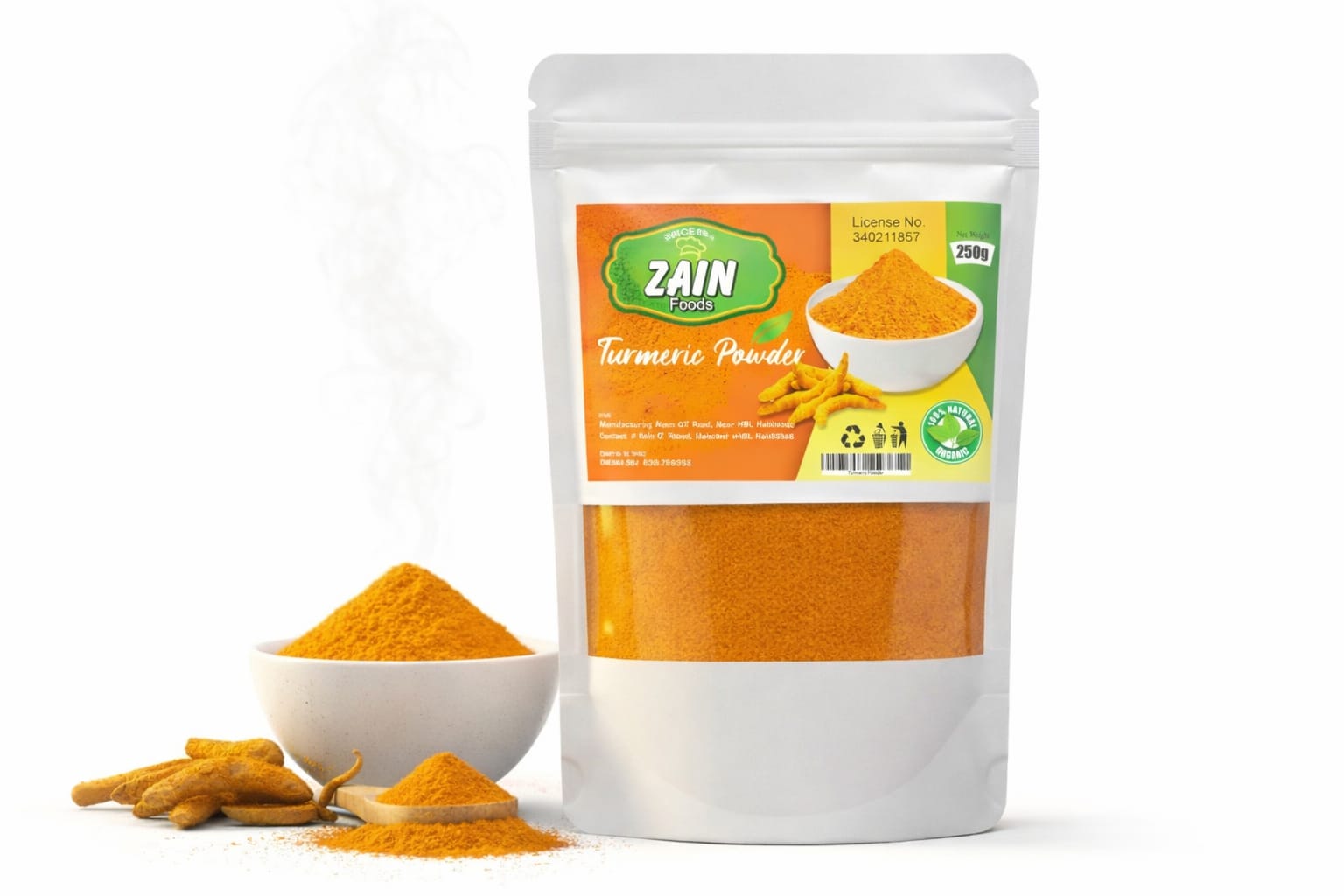 Turmeric powder Organic Wild jangli haldi powder 250 buy online in Pakistan