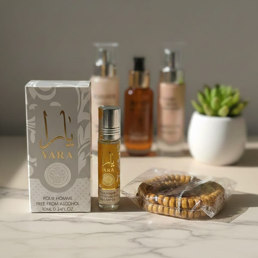 Yara Attar with Tasbeeh Gift – Alcohol-Free Fragrance 8ml, view 2