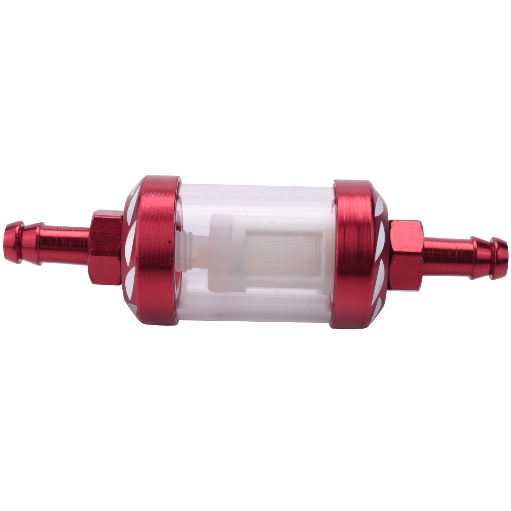 Universal Aluminum Glass Motorcycle Oil Filter – Transparent Reusable Inline Oil Filter for Motorbikes (Random Color) view 3