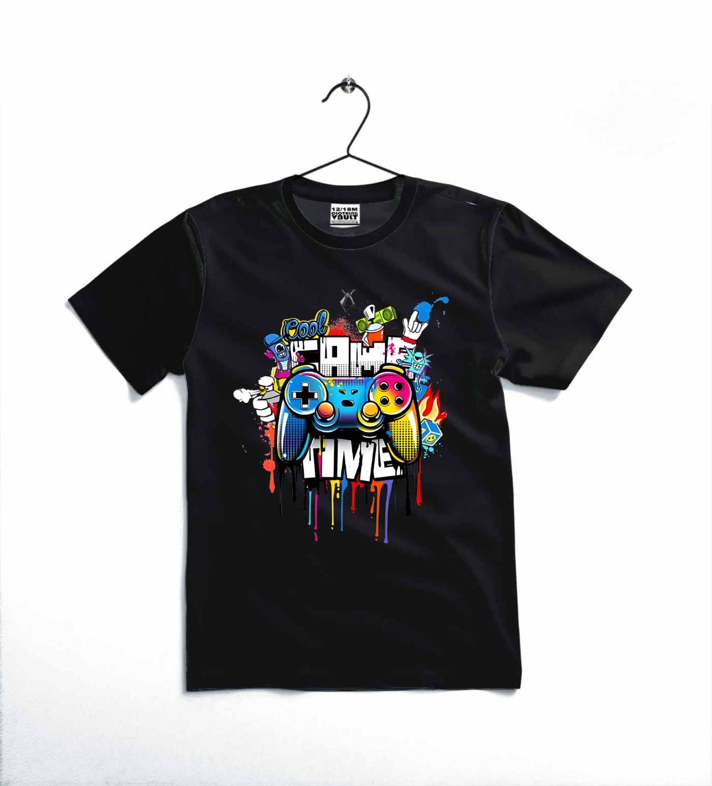 Game Time Printed Kids T Shirt Stylish Casual Comfortable Daily Wear For Boys And Girls - Buy Online in Pakistan at Zenbu Store