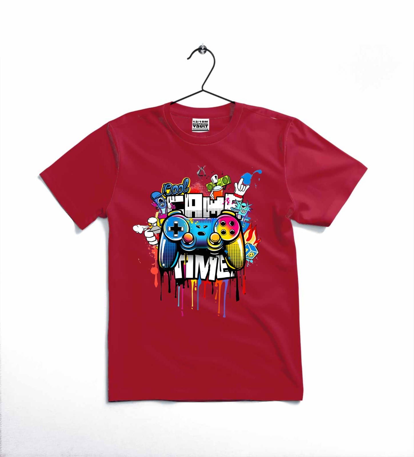 Game Time Printed Kids T Shirt Stylish Casual Comfortable Daily Wear For Boys And Girls - Buy Online in Pakistan at Zenbu Store (Image 6)