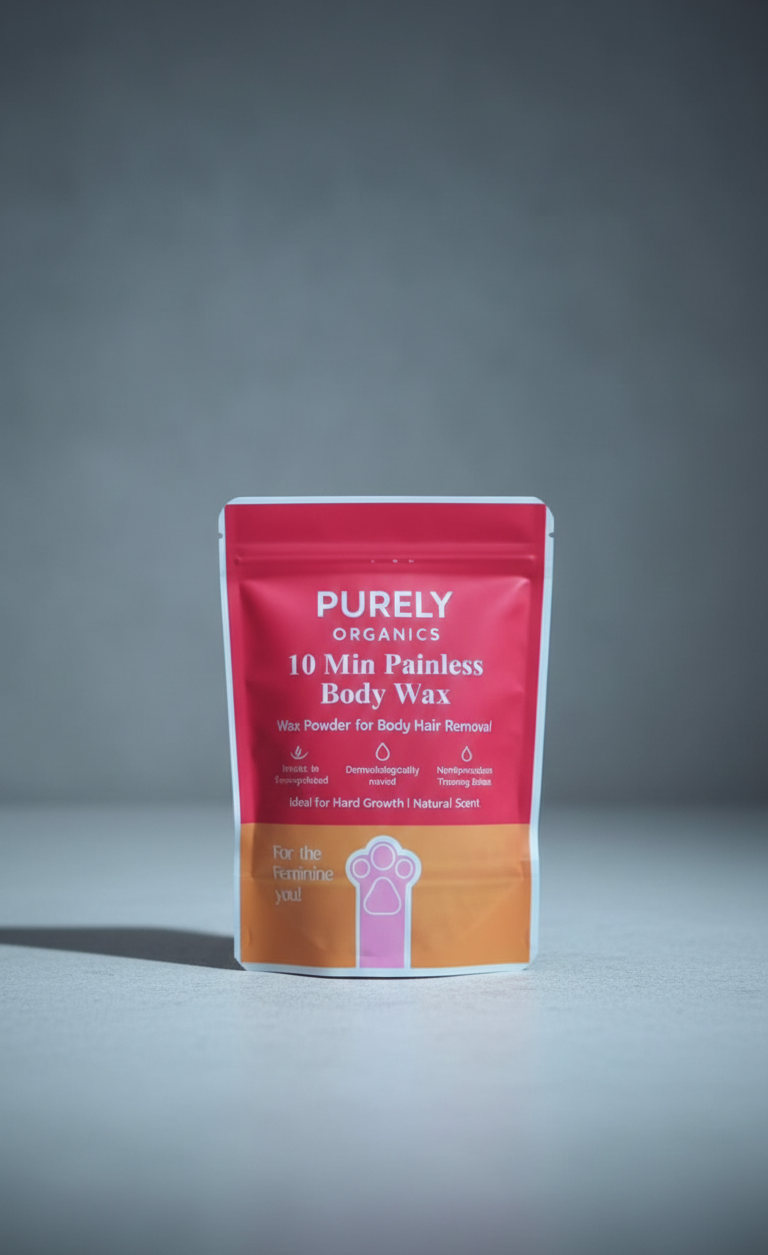 Purely Organics 10 Min Painless Body Wax Powder – Natural Hair Removal for Sensitive Skin (157g) buy online in Pakistan