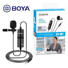 Boya BY M1 Professional Lavalier Lapel Microphone 3.5mm Clip On Mic For Android Smartphone DSLR Camera PC Audio Video Recording buy online in Pakistan