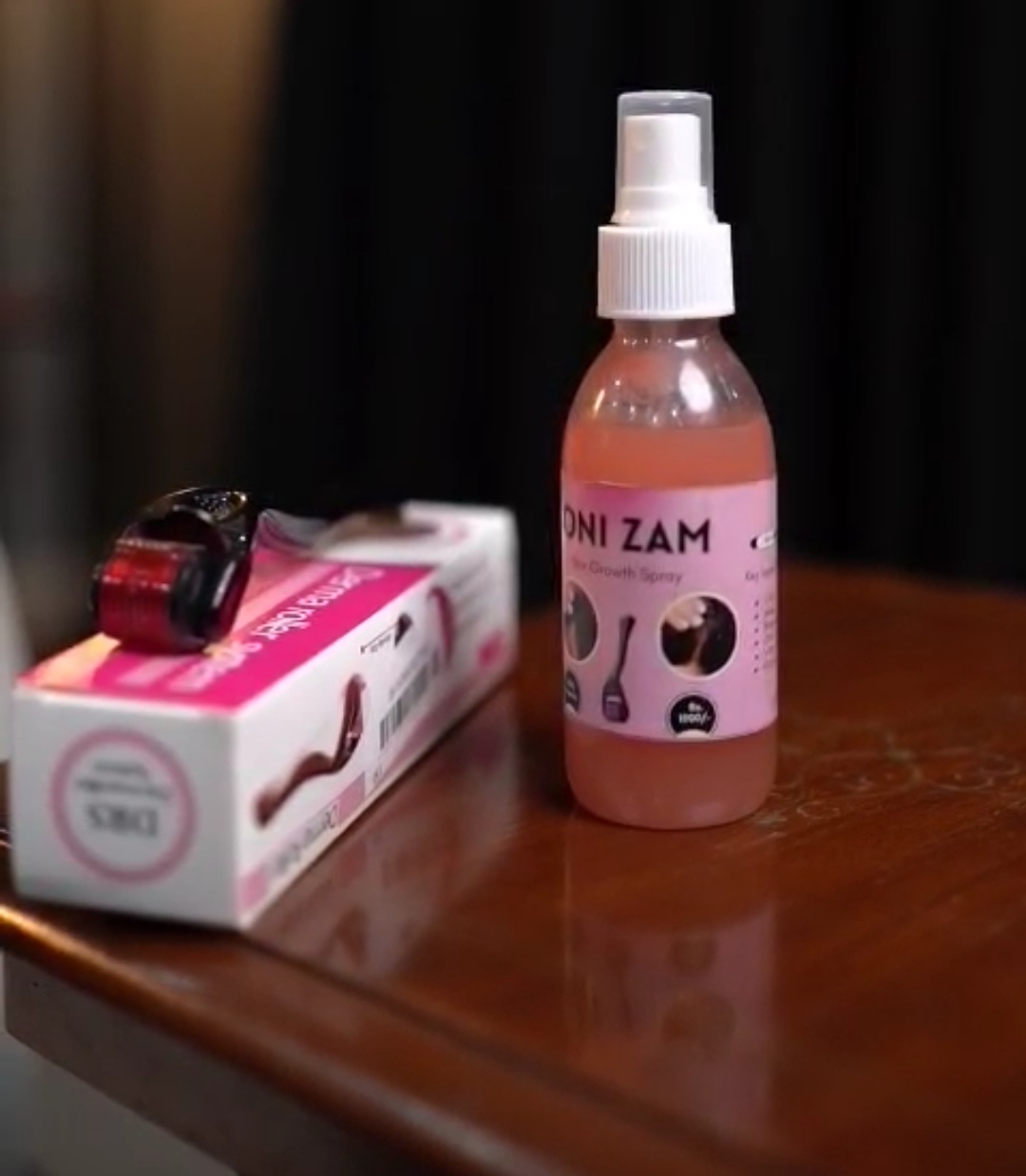 ONIZAM Hair Growth Kit(1 × 100ML OniZam Hair Growth Spray
• 1 × 0.5mm Titanium Derma Roller) buy online in Pakistan