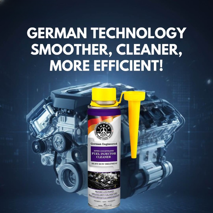 THREE GUYS Fuel Injector Cleaner 320 ML – Advanced Fuel System Cleaning & Performance Booster (Treats up to 60L) (German Engineered) view 4