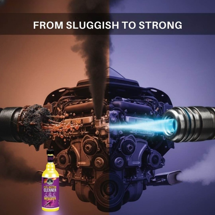 Fuel Injector Cleaner | Engine Performance & Efficiency Booster | THREE GUYS | GERMAN ENGINEERED | Petrol Saver - 473ml thumbnail 3
