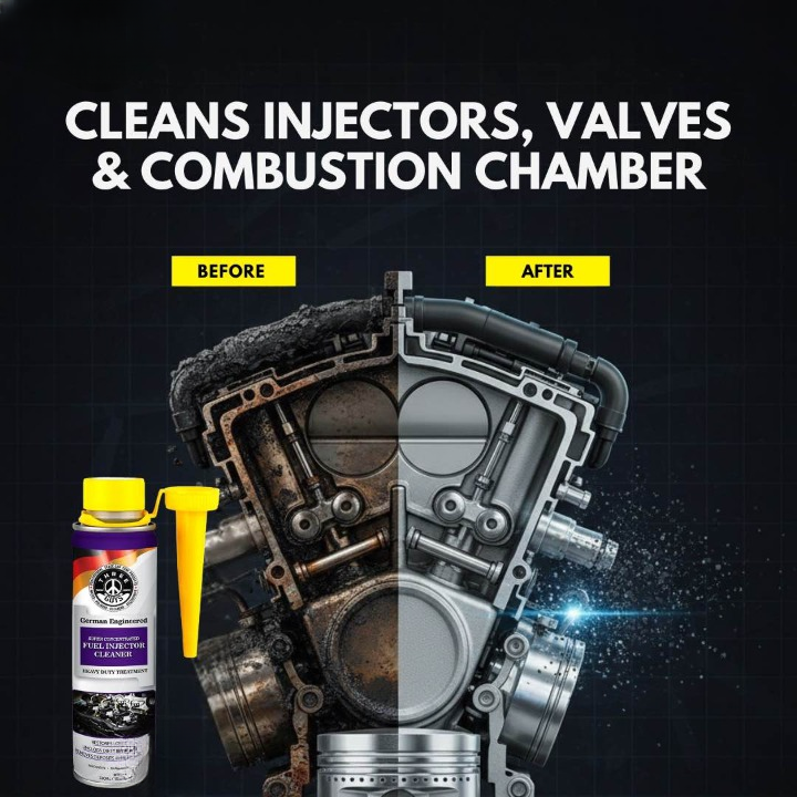THREE GUYS Fuel Injector Cleaner 320 ML – Advanced Fuel System Cleaning & Performance Booster (Treats up to 60L) (German Engineered) view 2