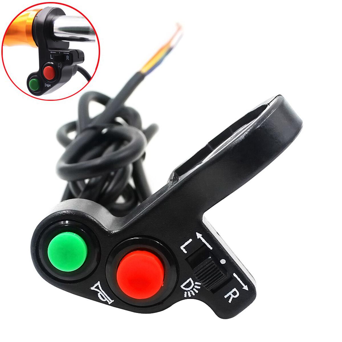 Universal Motorcycle Handlebar Switches ON/OFF Button Connector Horn Turn Signal Lights Head Spot Light Switch buy online in Pakistan