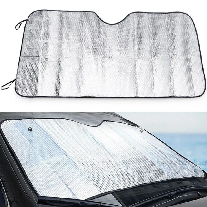 Universal Car Windscreen Sunshade 130 by 60 CM,For Hatchback ,Small Cars ,,Anti heat material -Universal Car Sun shade 130 by 60 CM buy online in Pakistan