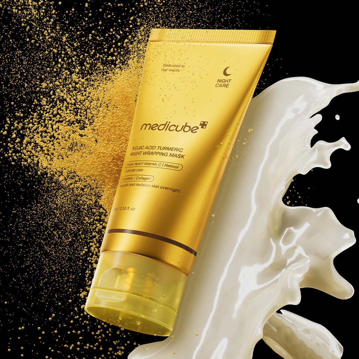 Medicube Turmeric Overnight Wrapping Peel Off Mask 75ml Korean Skincare With Collagen For Glowing Elastic Skin - Made In Korea buy online in Pakistan