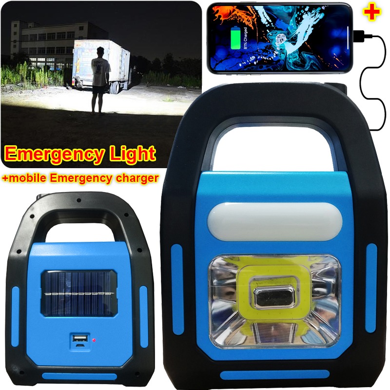 Hurry Bolt Emergency Rechargeable LED Light With Solar Panel USB Charging Built In Battery Trend Product buy online in Pakistan