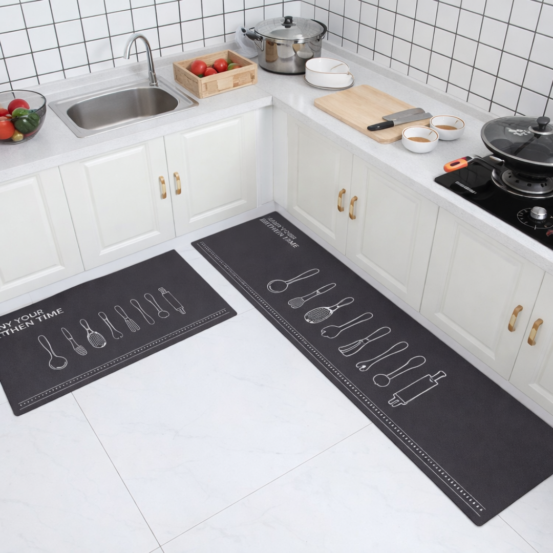 Royal Premium Kitchen Runner Mat Set – Anti-Fatigue Foam, Easy-Clean Decorative Floor Mats