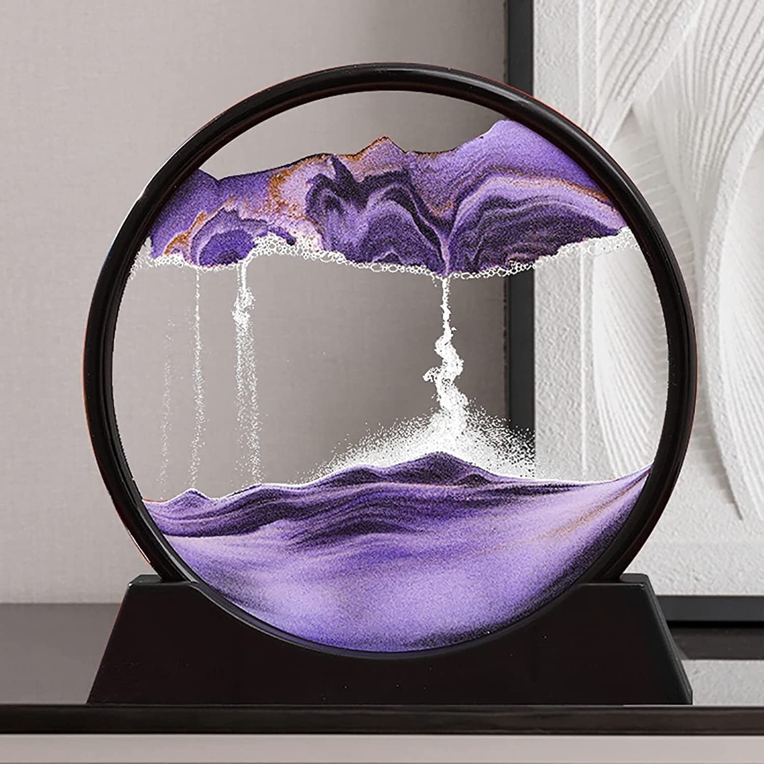 3D Moving Sand Art Lamp With Stand | Sand Lamp For Room & Home Decoration | Sandscapes Frame For Table buy online in Pakistan