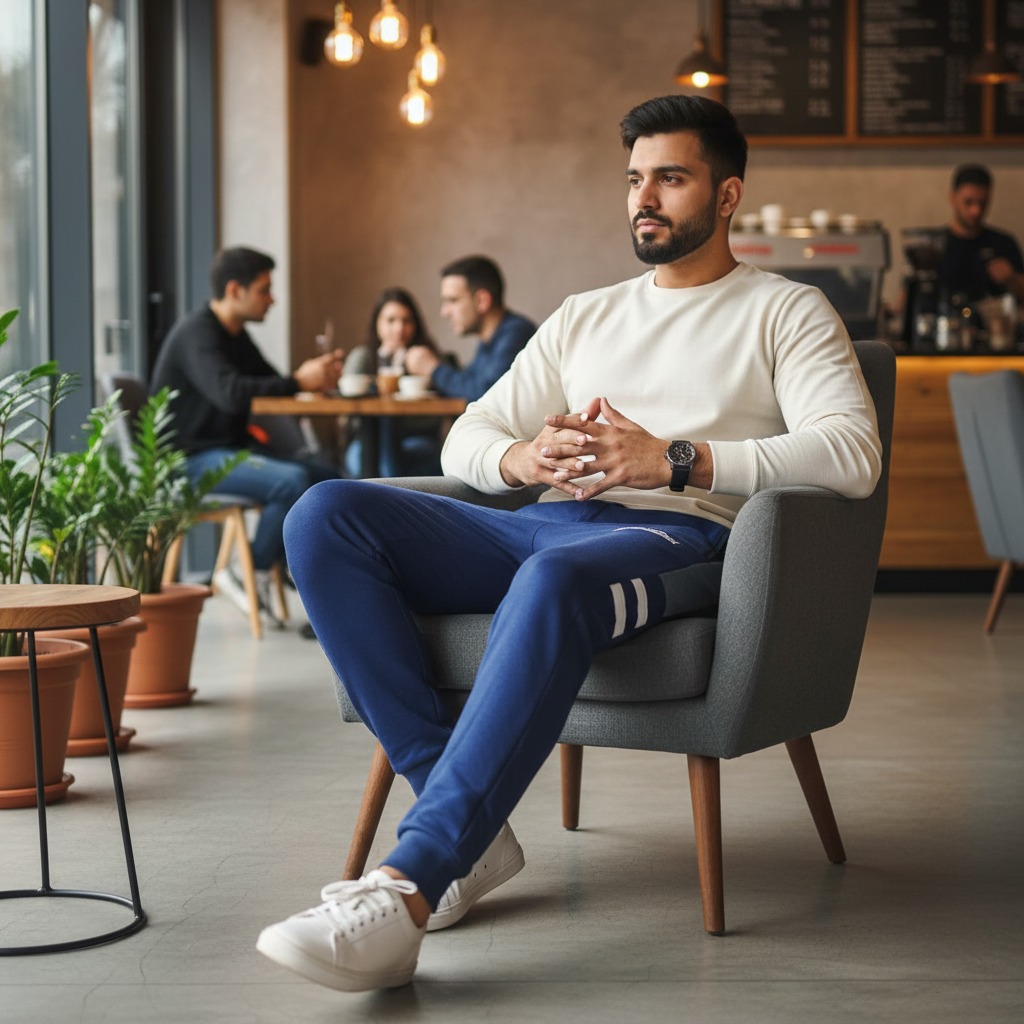Super Dry Men’s Panel Trousers | Premium French Terry Fabric Joggers | Stylish Contrast Panel Slim-Fit Sweatpants for Gym & Casual Wear buy online in Pakistan