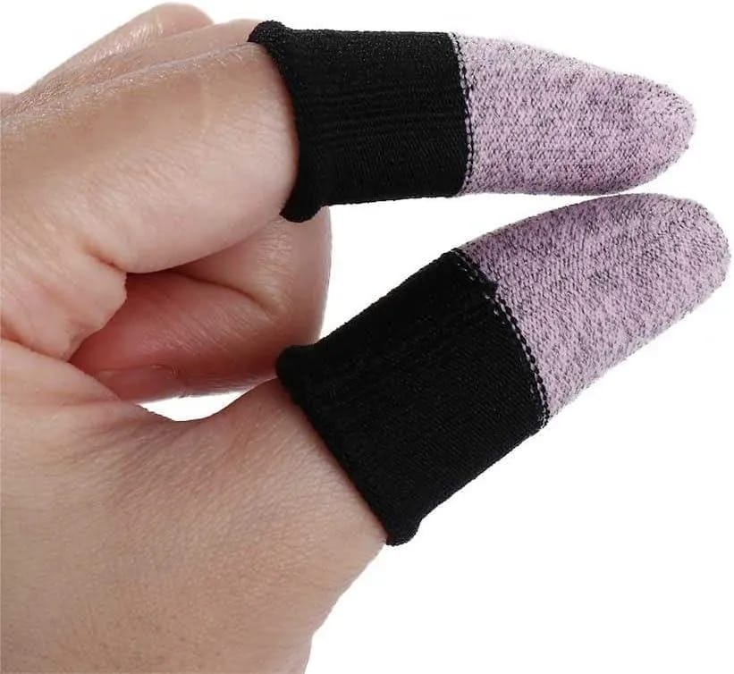 Premium Gaming Finger Sleeves Bundle 1 Pair Anti Sweat Touchscreen | Random Colour buy online in Pakistan