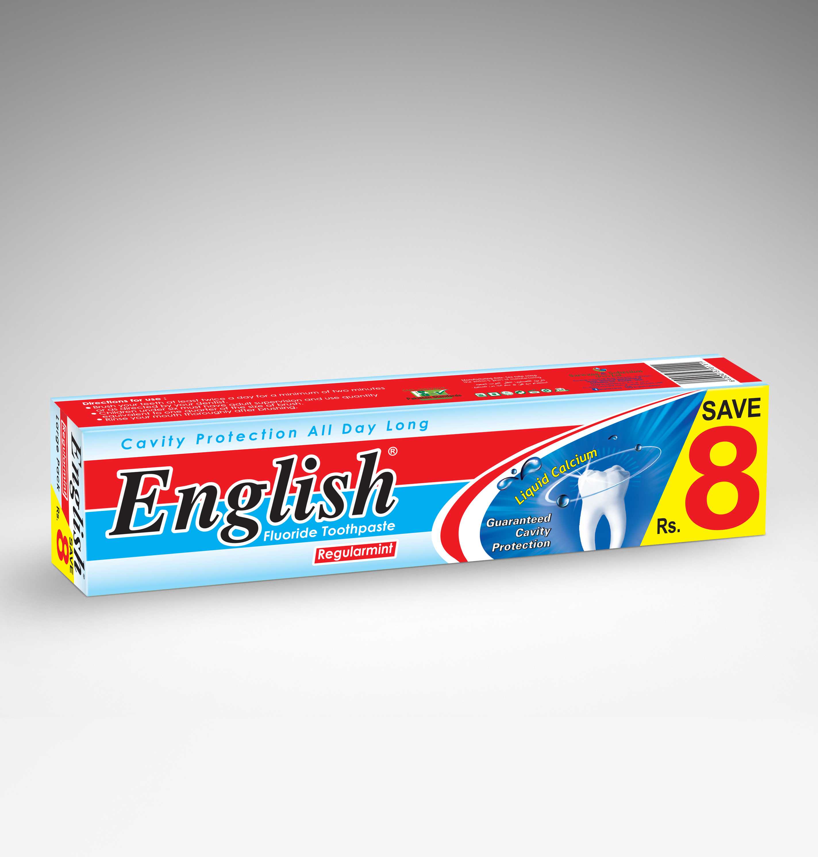 English RegularMint Toothpaste | Fresh Breath Protection & Daily Oral Care Formula view 2