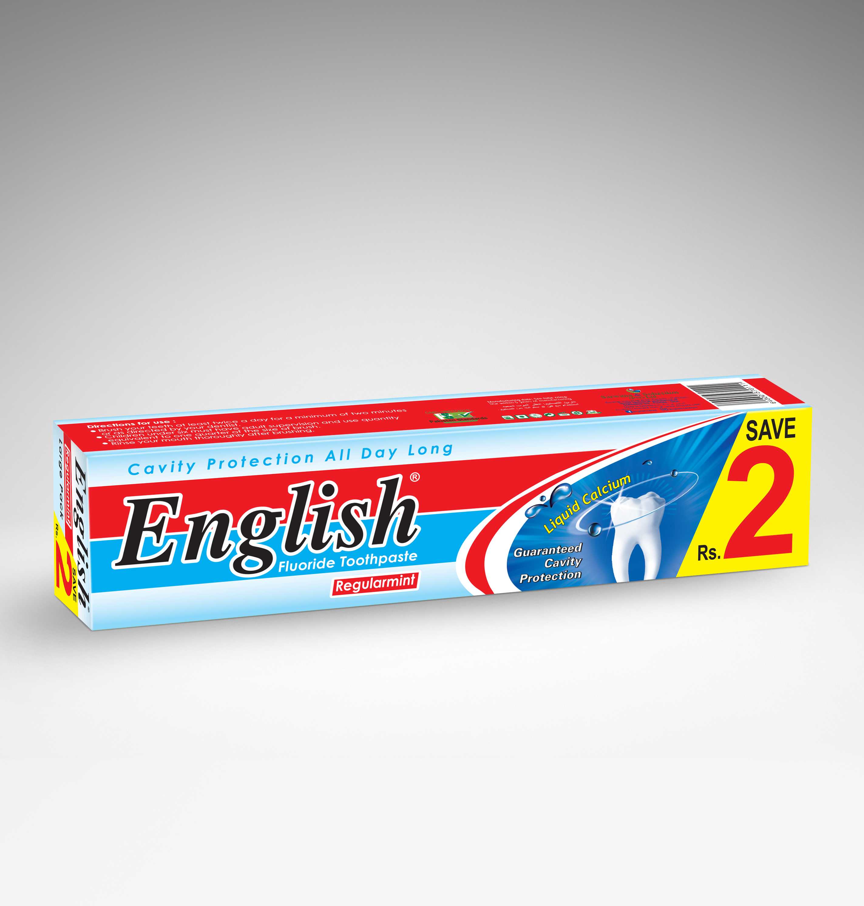 English RegularMint Toothpaste | Fresh Breath Protection & Daily Oral Care Formula view 4