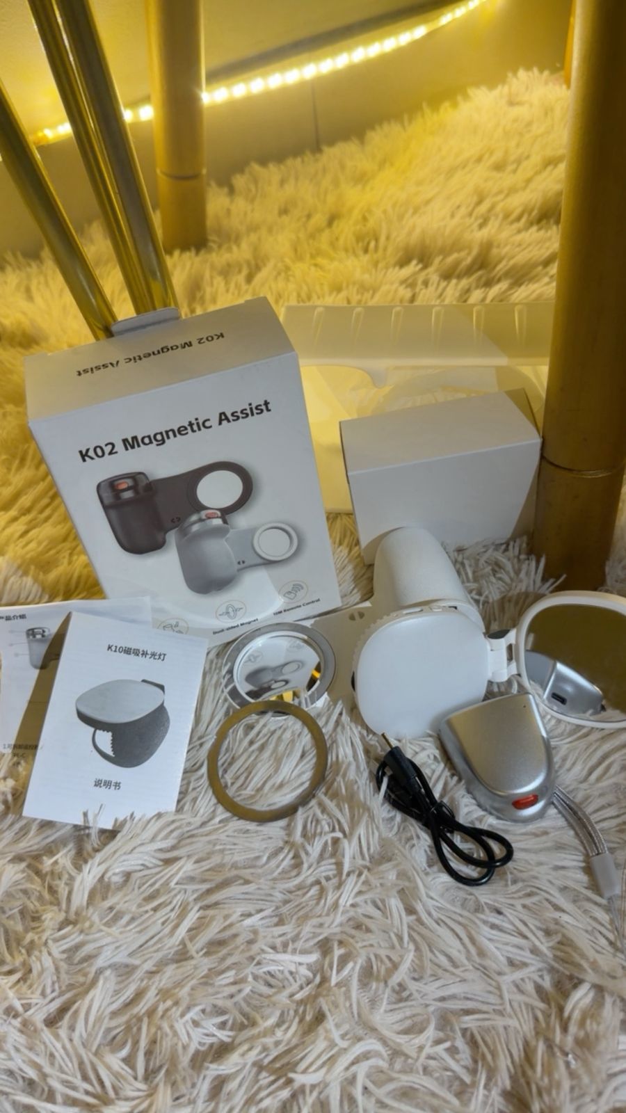 K02 Vlogging Kit with Tripod Stand, Microphone & LED Light | Complete Mobile Video Recording Kit (Random Color) buy online in Pakistan