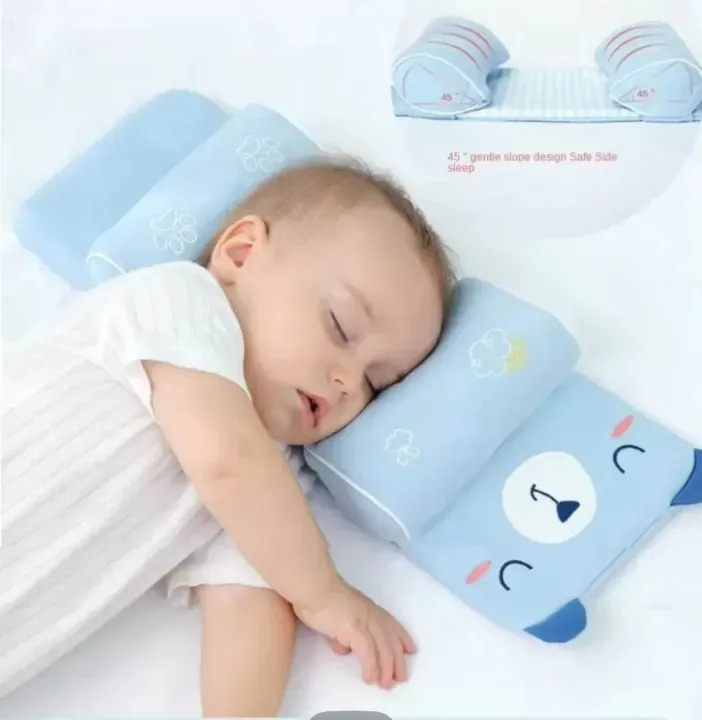 Adjustable Baby Sleeping Support Pillow Anti Roll Cushion And Neck Protection Infant Sleep Positioner | Random Colour view 3