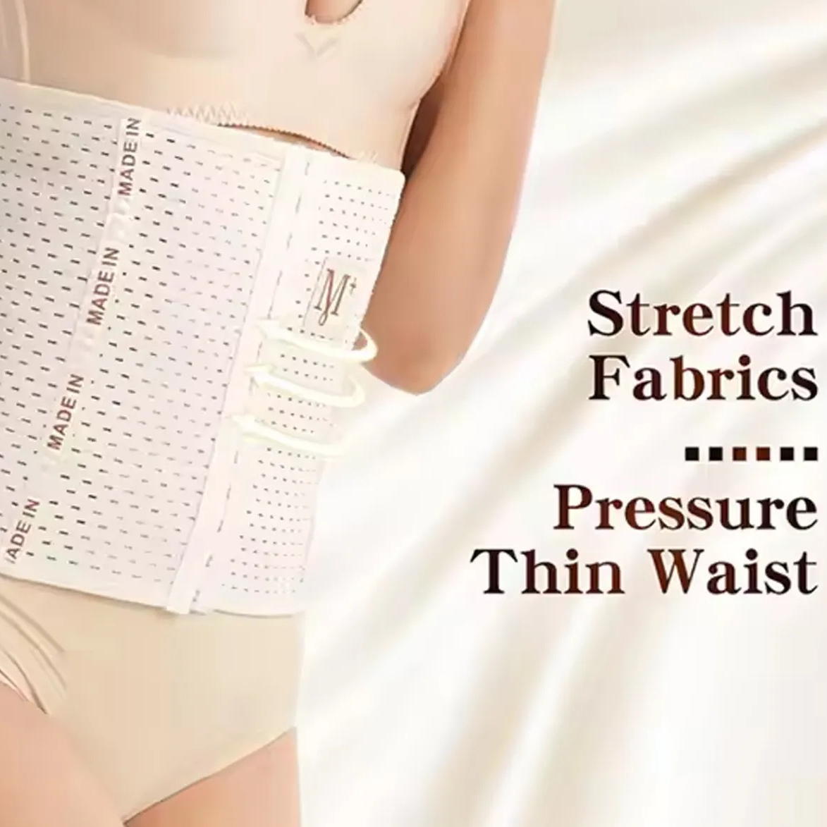 M + Belly Belt 6 Hooks Body Shaper & Tummy Controller ~ Size : 3XL ~ Color : Skin buy online in Pakistan