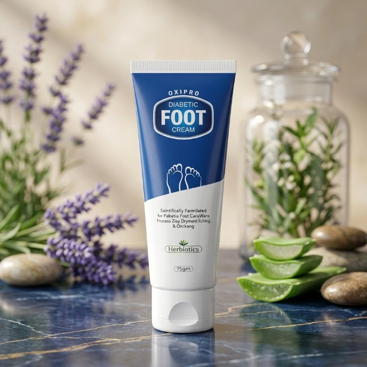 Herbiotics Oxipro Diabetic Foot Cream | Intensive Healing for Dry, Cracked & Itching Feet | Scientific Formula for Daily Foot Care | 75g buy online in Pakistan