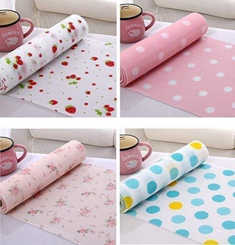 Kitchen Anti-Slip Foam Drawer Mat | Waterproof Cushion Sheet For Cupboards, Refrigerators & Tables - Size 45*150 cm | Random Colour buy online in Pakistan