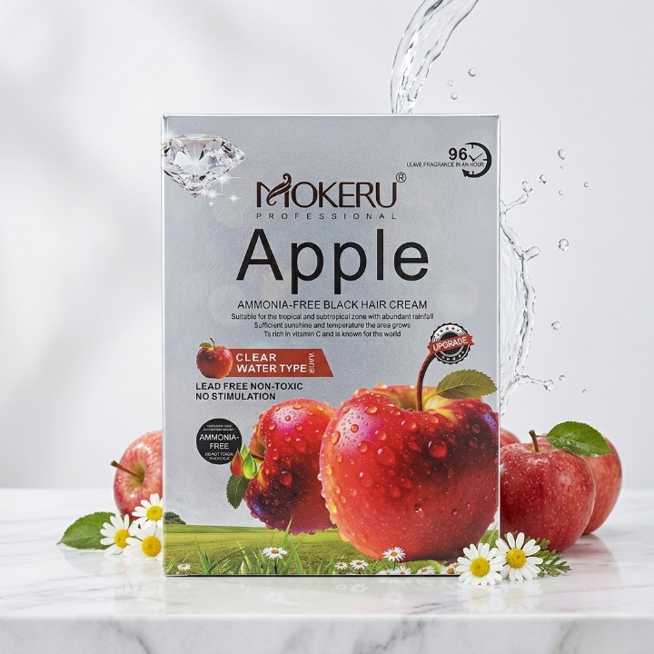 Mokeru Professional Apple Ammonia-Free Black Hair Cream – Non-Toxic Fast Hair Dye for Men and Women buy online in Pakistan