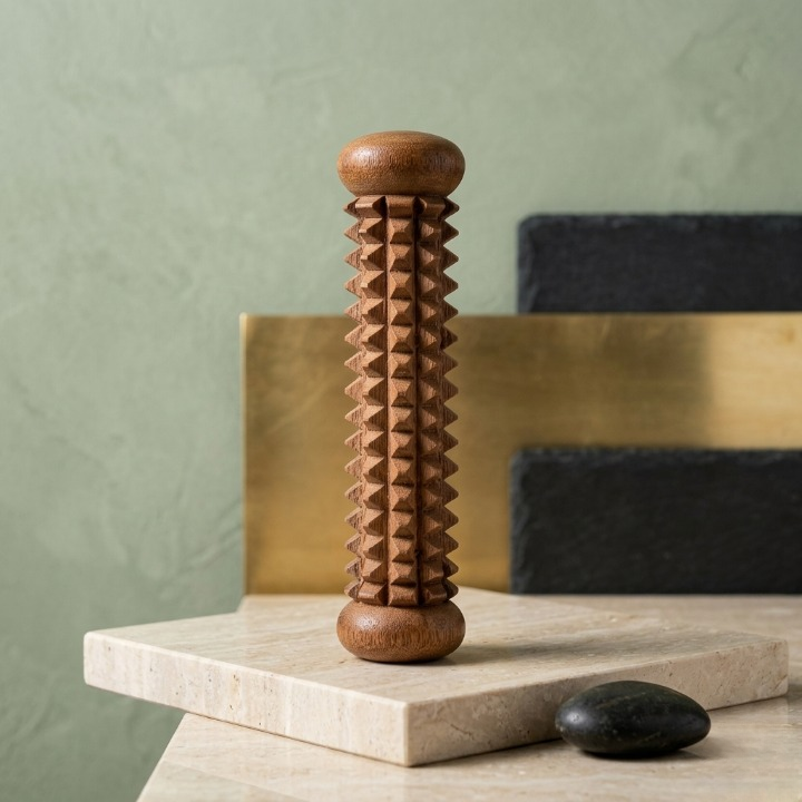 Handcrafted Wooden Palm Massager – Reflexology & Acupressure Hand Roller buy online in Pakistan