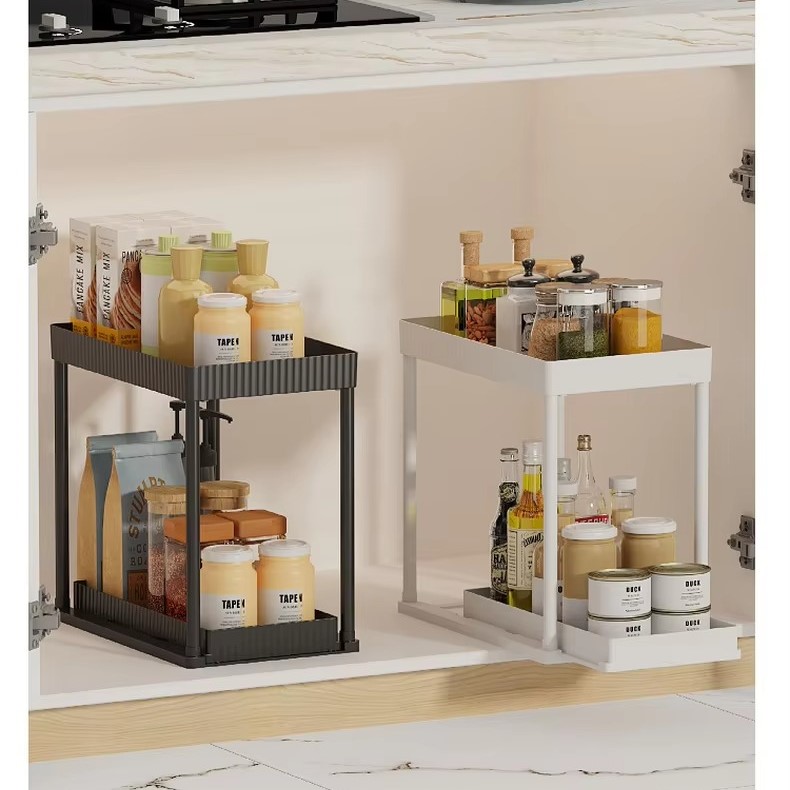 Multi-Functional Kitchen Shelf | Nail-Free Installation | Rust-Proof Carbon Steel Organizer | Waterproof & Strong Load-Bearing | Random Colour buy online in Pakistan