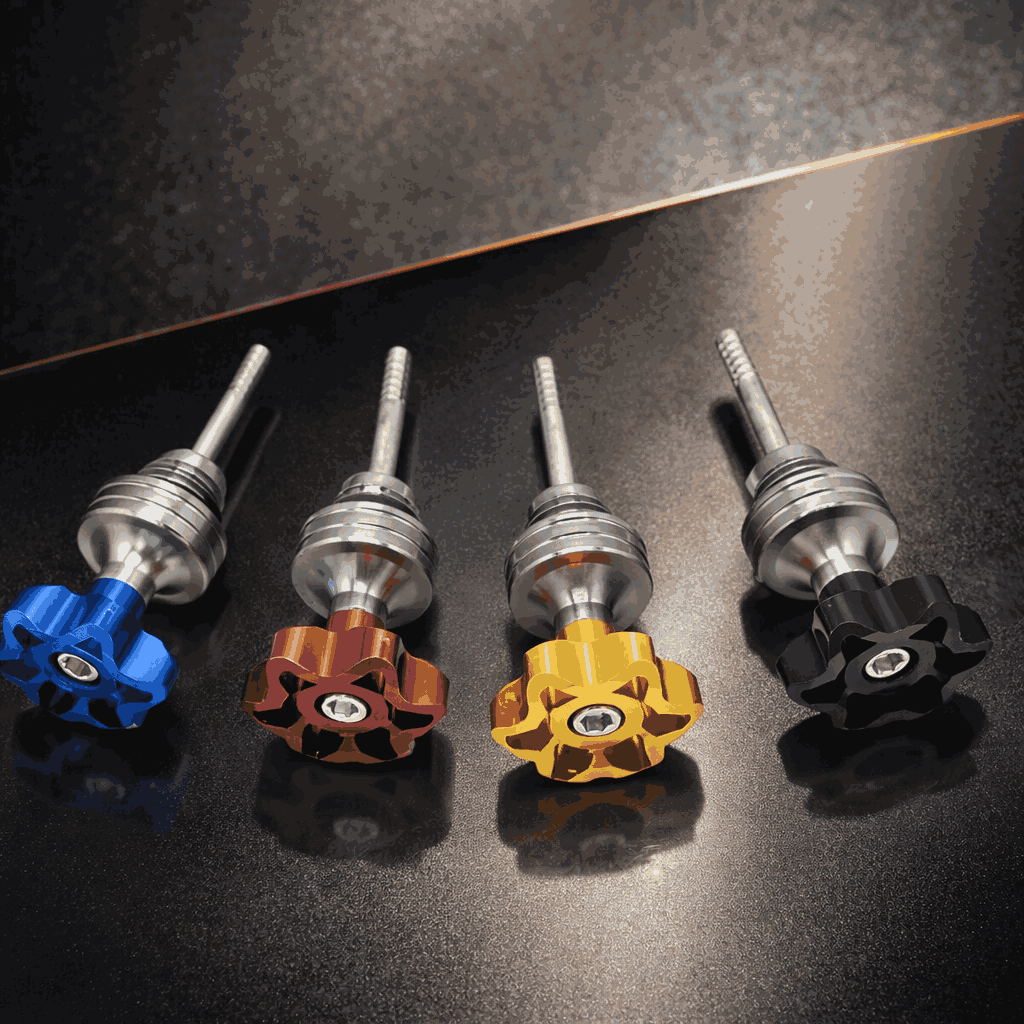 Universal CNC Aluminum Alloy Motorcycle Oil Dipstick – Premium Engine Fuel Tank Oil Level Gauge for All Bikes (Random Color) buy online in Pakistan