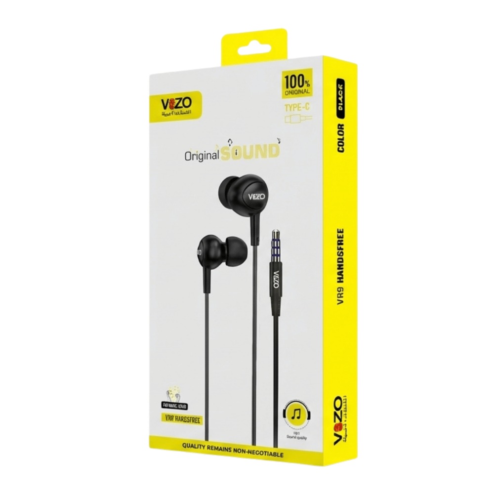 VR9 Micro – Premium Wired Earphones with Dual IC Mic | Best Quality Hands-Free | Headphone | Hands-Free For Mobile Phone | Android Vr9 Micro Hands-Free buy online in Pakistan