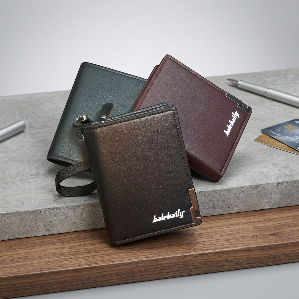 Balebaily Compact Short Wallet – Multi Card Holder with Money Clip & Coin Pocket for Men & Women thumbnail 2