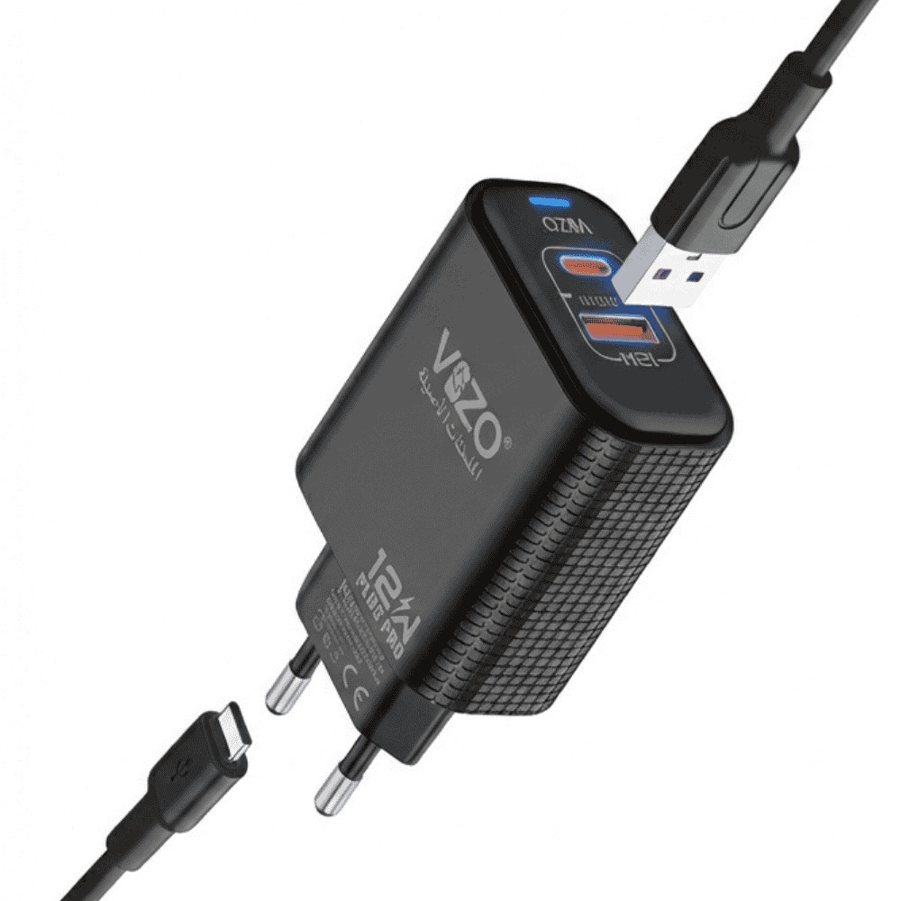PLUG PRO VPC 12 Fast Charging Cable – 12W Dual Output USB + PD Charger for Micro Devices view 2