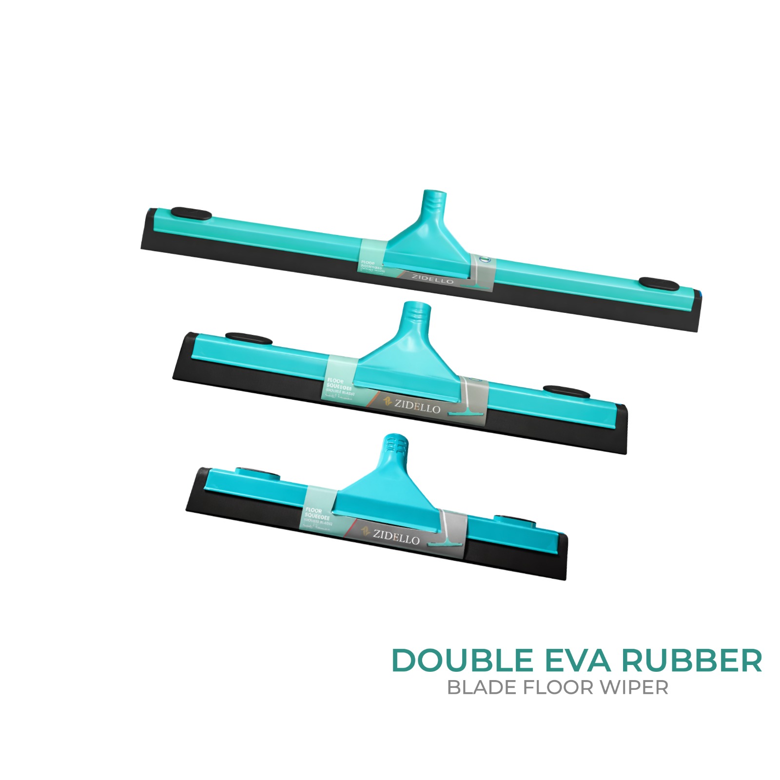 Royal Double EVA Rubber Blade Floor Wiper – Heavy Duty Water Cleaning Squeegee for Tiles & Floors thumbnail 4