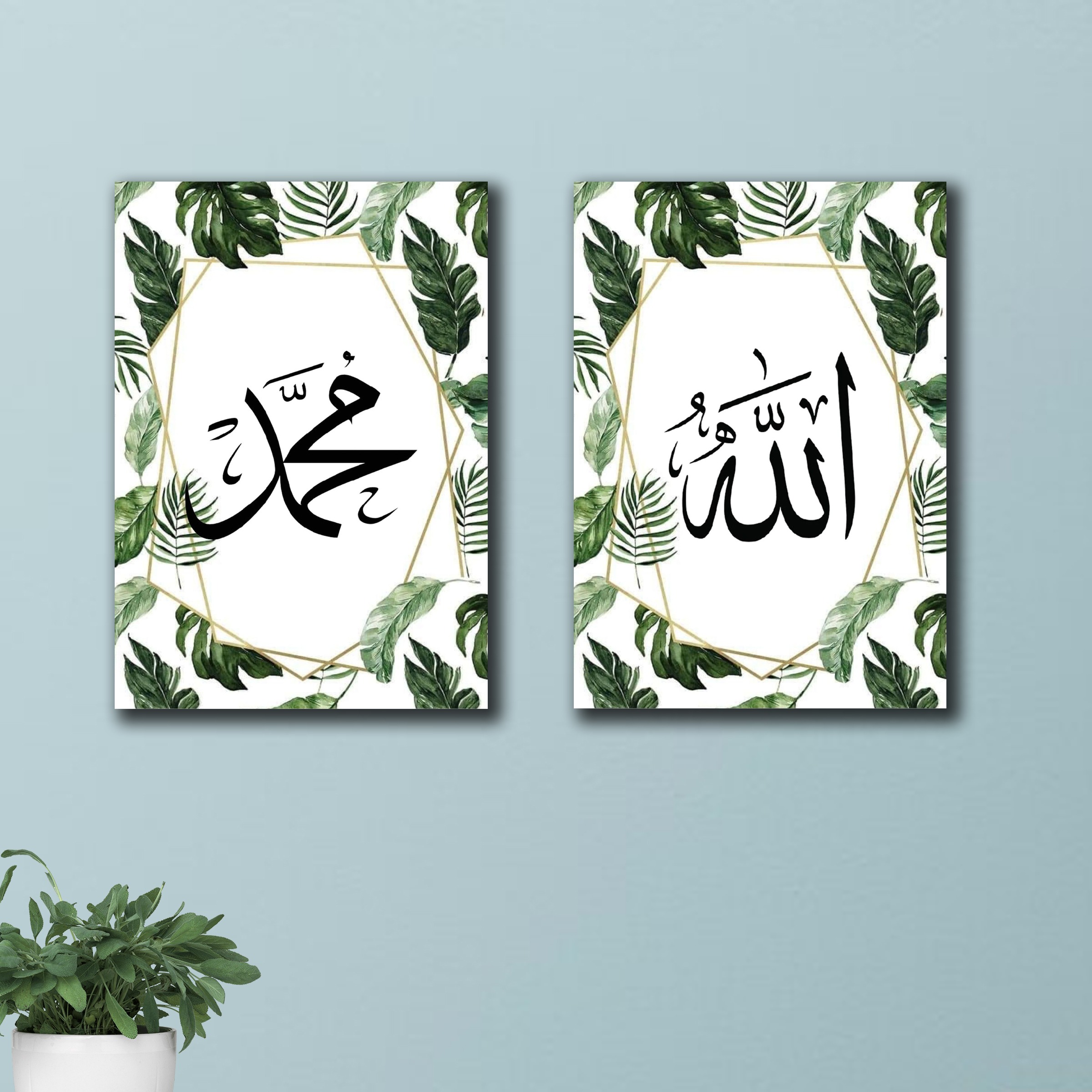 Set of 2 Premium Wall Art Photo Tiles – Modern Home Decor Sets 8x11 buy online in Pakistan